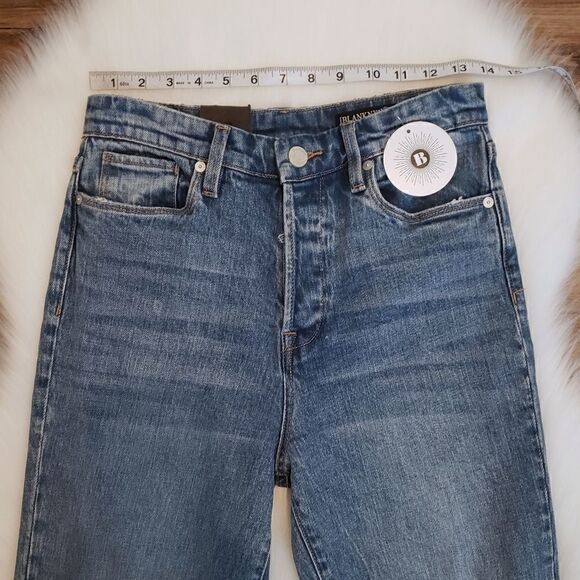 Blank NYC Baxter Ribcage Straight Leg Denim Jeans Size 26 in Whirlwind Blue NWT - Picture 7 of 11